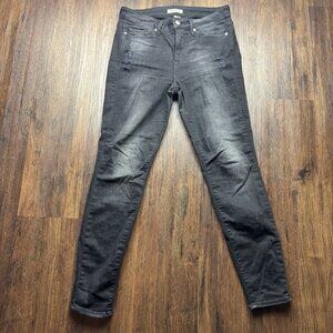 Good American Good Legs Skinny Jeans Black Pocket With Star Women’s Size 6/28